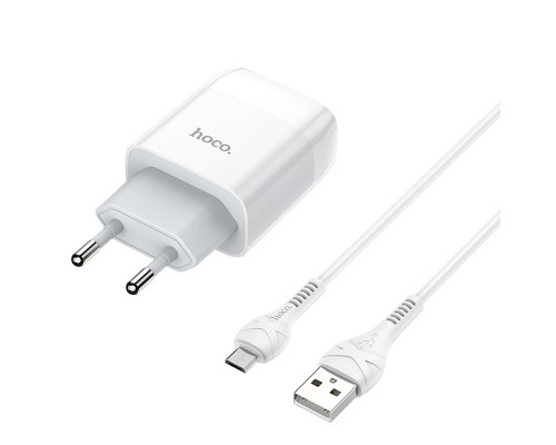 СЗУ HOCO C73A (2USB/2.4A) + microUSB (00000036214_1)