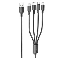 Дата кабель Borofone BX72 USB to 3in1 (1m) (00000056907_1)