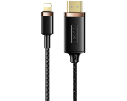Дата кабель Usams US-SJ509 U70 Lightning to HDMI HD (2m) (00000062627_1)