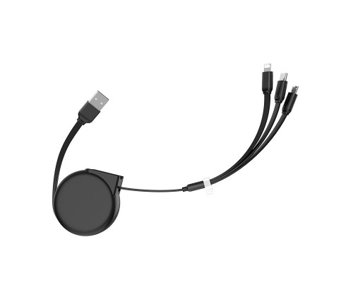 Дата кабель Hoco U50 3in1 Lightning-microUSB-Type-C (1m) (00000048105_1)
