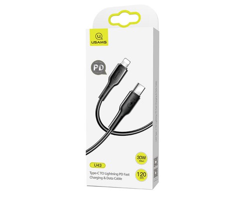 Дата кабель USAMS US-SJ406 U43 Type-C to Lightning PD Fast Charging (1.2m) (00000039668_2)
