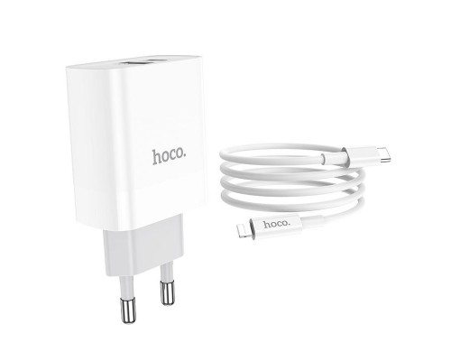 СЗУ HOCO C80A Rapido PD+QC3.0 Type-C + USB + Type-C to Lightning cable (00000052564_1)