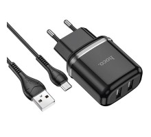 СЗУ Hoco N4 (2USB/2.4A) + MicroUSB (00000048810_2)