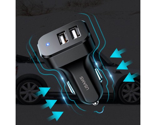АЗУ Usams C13 2.1A Dual USB + U35 Micro USB cable (1m) (00000036190_1)