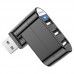 Переходник HUB Borofone DH3 three-port USB splitter (00000056870_1)