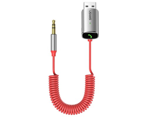 Bluetooth ресивер USAMS US-SJ504 Aluminum Alloy Car Wireless Audio Receiver BT 5.0 (00000051949_2)