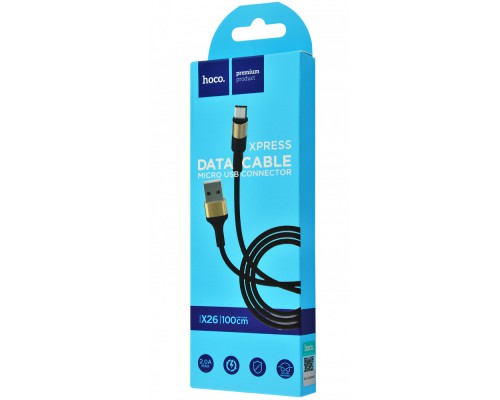 Дата кабель Hoco X26 Xpress Micro USB Cable (1m) (00000030833_2)