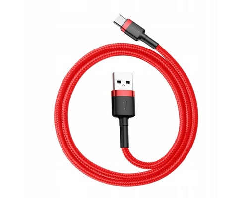 Дата кабель Baseus Cafule Type-C Cable 3A (1m) (CATKLF-B) (00000031871_2)