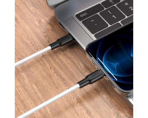 Дата кабель Hoco X21 Plus Silicone Type-C to Lightning (1m) (00000055910_1)