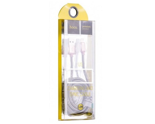 Дата кабель Hoco U5 "Full-Metal" Lightning Cable (1.2m) (00000034562_4)