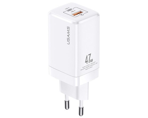 СЗУ Usams US-CC137 T41 47W GaN PD + QC Mini (00000049231_2)