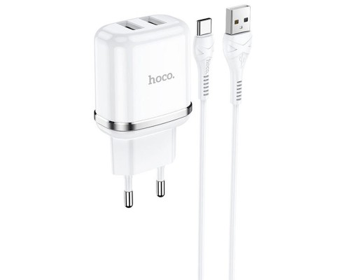 СЗУ Hoco N4 (2USB/2.4A) + Type-C (00000048811_1)