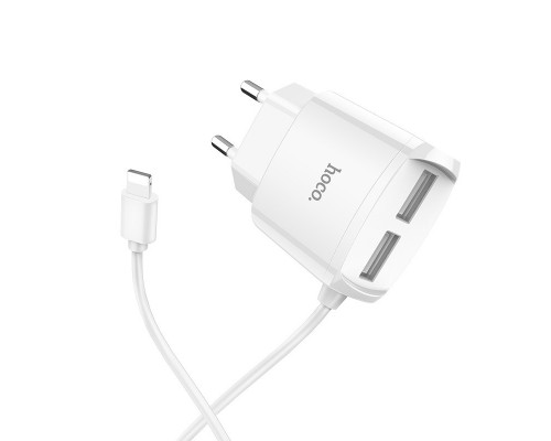 СЗУ Hoco C59A (2USB/2.4A) +lightning (00000039222_1)