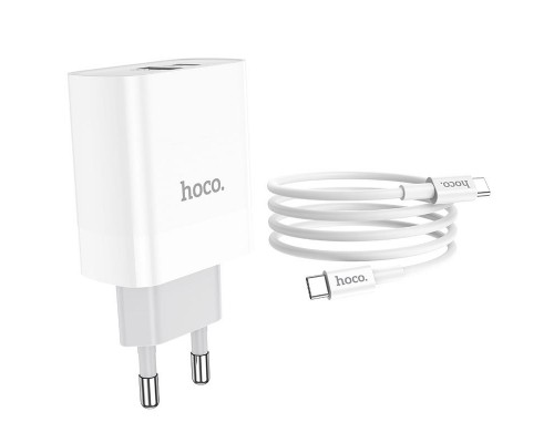 СЗУ HOCO C80A Rapido PD20W+QC3.0 Type-C + USB + Type-C to Type-C cable (00000052990_1)