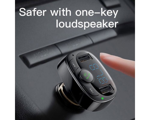 АЗУ Baseus Bluetooth FM Launcher Standart Edition 2.4A 2USB (00000037595_1)