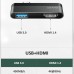 Переходник HUB Usams US-SJ462 Type-C Mini Hub (USB + HDMI) (00000049258_1)