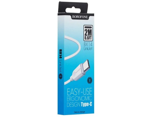 Дата кабель Borofone BX14 USB to Type-C (2m) (00000060120_1)