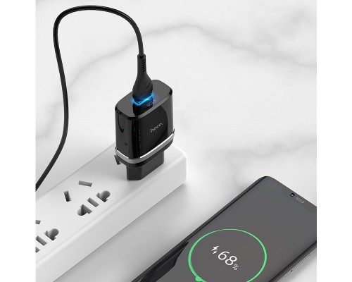 СЗУ Hoco C12Q Smart QC3.0 (1USB/3A) + Type-C (00000035260_2)