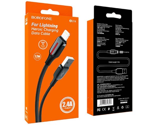 Дата кабель Borofone BU14 Heroic USB to Lightning (1.2m) (00000056891_1)