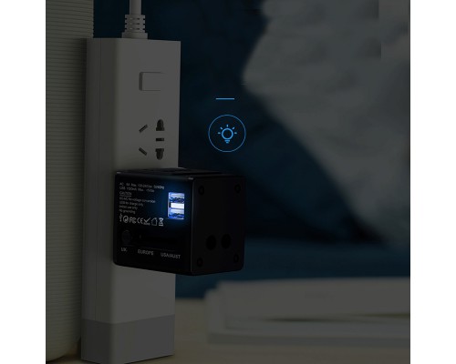 СЗУ Usams US-CC044 T2 4in1, разъёмы для US/AU/EU/UK (00000036181_1)
