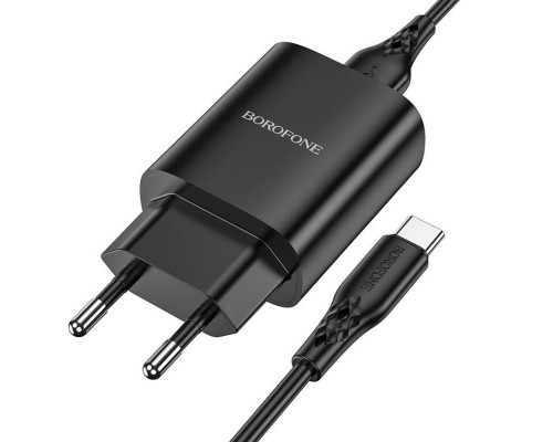СЗУ Borofone BN1 (1USB/2.1A) + Type-C (00000058308_1)