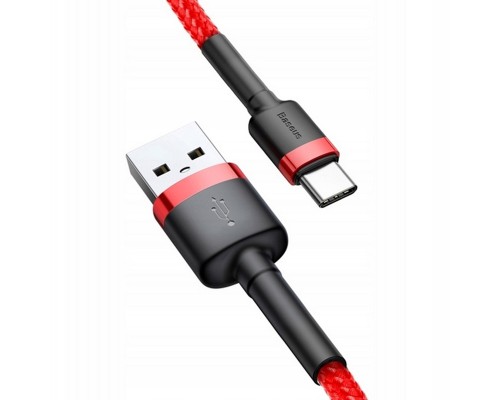 Дата кабель Baseus Cafule Type-C Cable 3A (1m) (CATKLF) (00000031871_3)