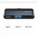 Переходник HUB Usams US-SJ491 Type-C Mini Hub (Type-C + USB + Micro SD) (00000049255_1)