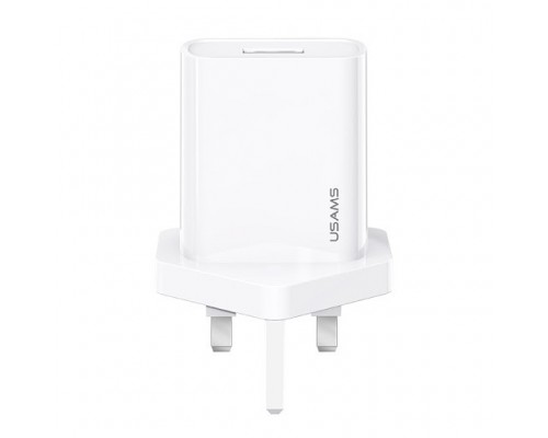СЗУ USAMS US-CC116 T18 Single USB Travel Charger (UK Plug) (00000051970_1)