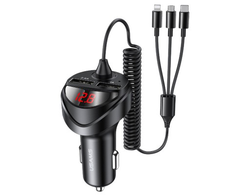 АЗУ Usams US-CC119 C22 (2USB/3.4A) + 3in1 combo кабель (00000042611_1)