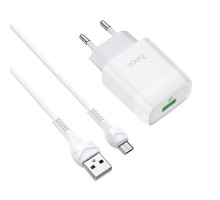 СЗУ Hoco C72Q QC3.0 (1USB/2A) + MicroUSB (00000041731_1)