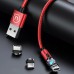 Дата кабель USAMS US-SJ472 U59 Lightning Rotatable Magnetic (1m) (00000051944_1)