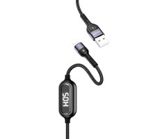 Дата кабель Usams US-SJ423 U48 Digital Display USB to Lightning (1.2m) (00000036174_1)